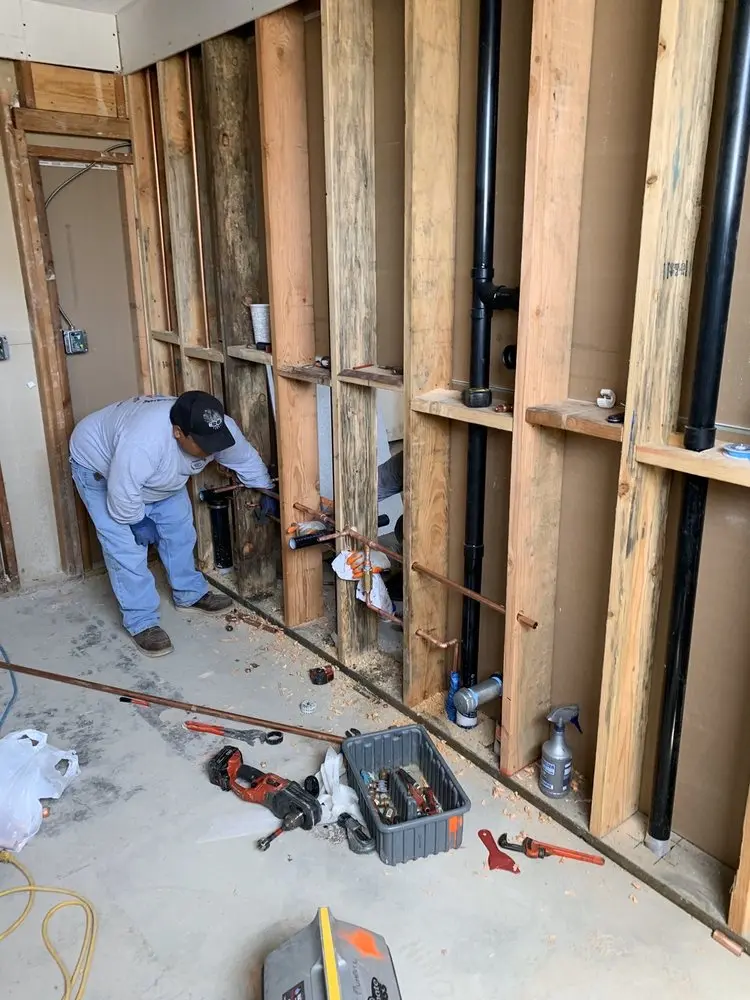 Commercial rough-in plumbing for Trenchless Sewer Repair in Charleston
